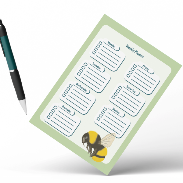 Busy beeMockup Busy Bee Weekly Planner