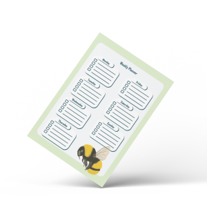 Bumblebee Bee Weekly Planner