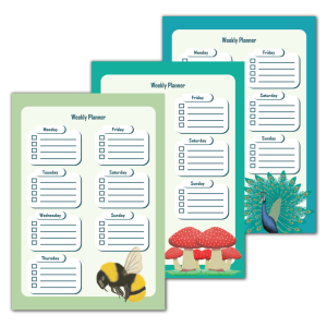 Mushroom Weekly Planner