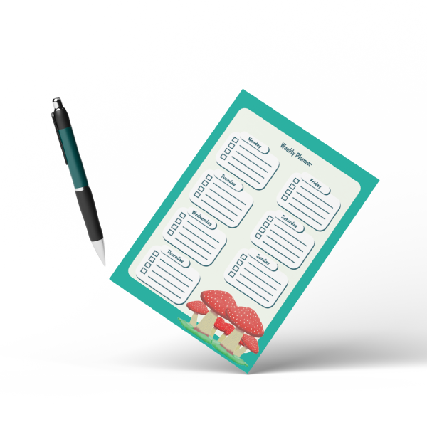 Mushroom Weekly Planner