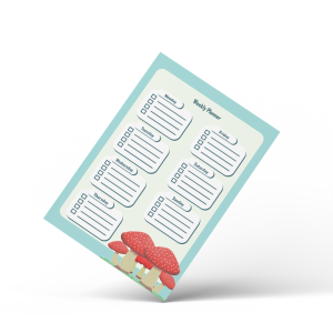 Mushroom Weekly Planner