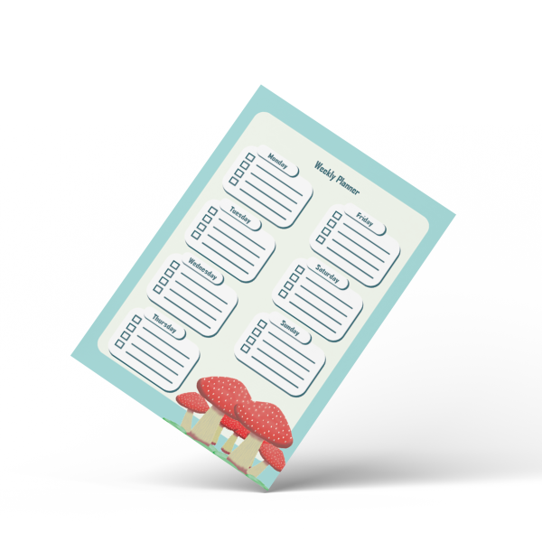 Mushroom Weekly Planner