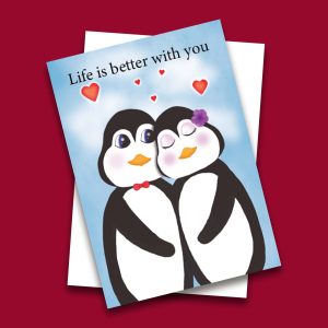 Life is Better With You Greeting Card