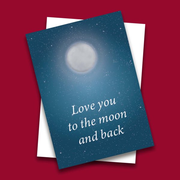 Love You to the Moon Greeting Card
