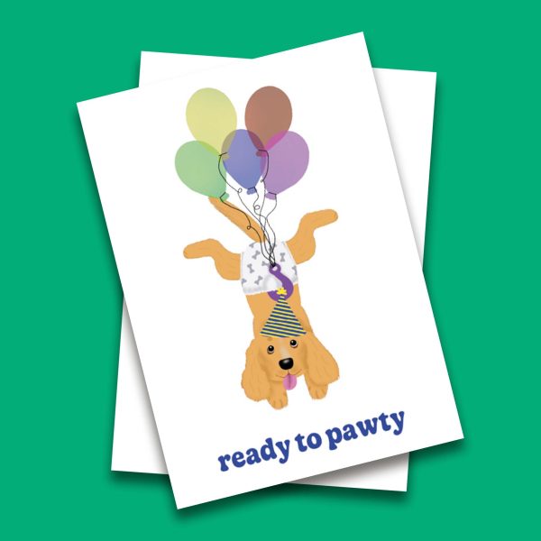 Ready to Pawty Greeting Card