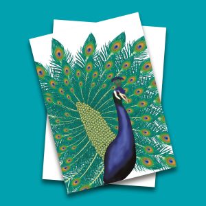 Peacock Greeting Card
