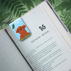 Highland Cow Magnetic Bookmark