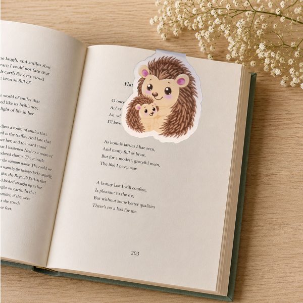 Hedgehog Shaped Magnetic Bookmark