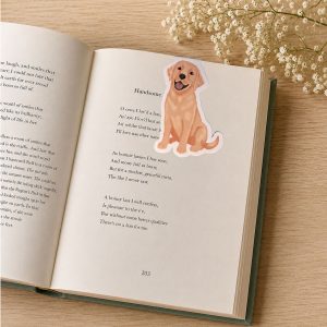 Labrador Shaped Magnetic Bookmark