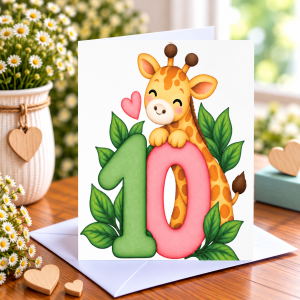 10 Years Old Greeting Card 10 Years Old Greeting Card