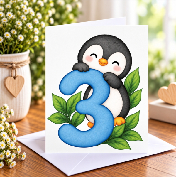 3 Years Old Greeting Card