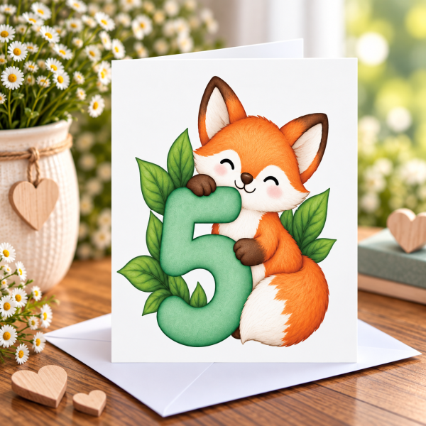 5 Years Old Greeting Card