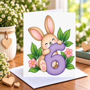 6 Years Old Greeting Card