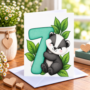 7 Years Old Greeting Card 7 Years Old Greeting Card