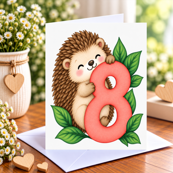 8 Years Old Greeting Card