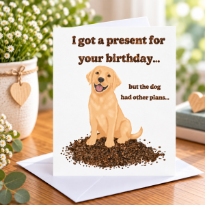 A Labrador Gift A Labrador Gift Greeting Card