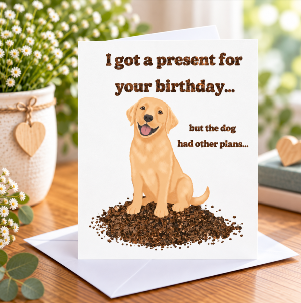 A Labrador Gift Greeting Card
