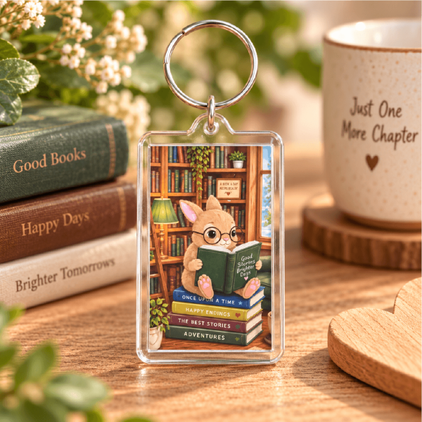 Keyring - Book Lover