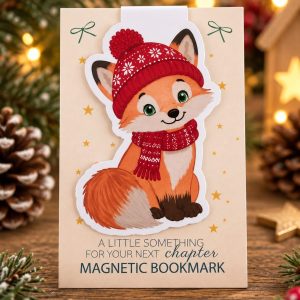 Christmas Magnetic Bookmark – Fox