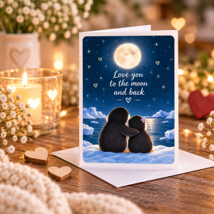 Love you to the moon Greeting Card