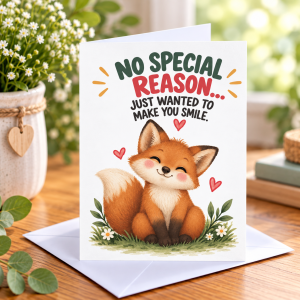 No Special Reason Greeting Card - Fox