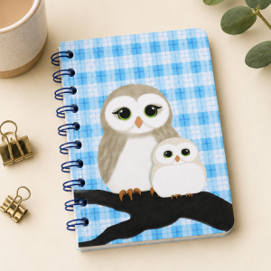 A6 Notebook - Owls