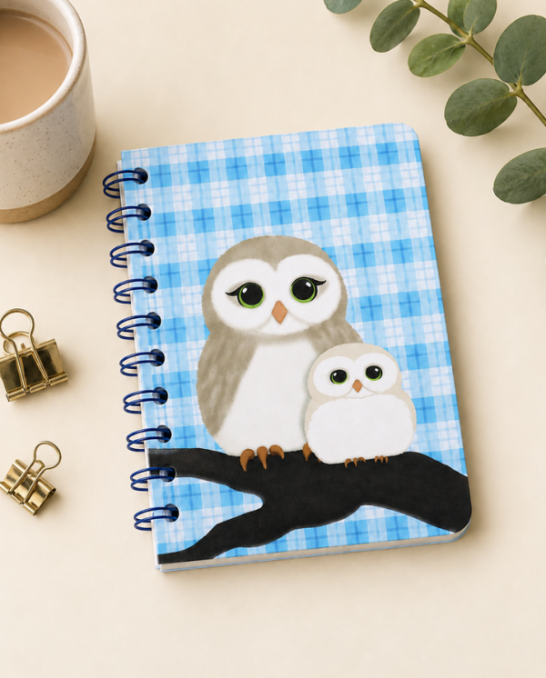 A6 Notebook - Owls