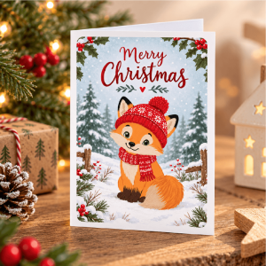 Christmas Greeting Cards - Fox