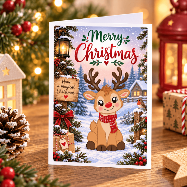 Christmas Greeting Cards -Reindeer