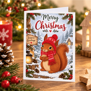 Christmas Greeting Cards - Squirrel