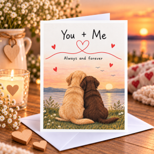 You + Me Greeting Card
