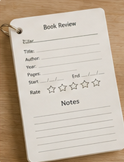 Book Review Notepad