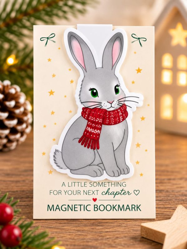 Christmas Magnetic Bookmark – Hare